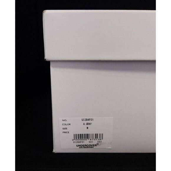 Undercoverism Jun Takahashi Leather Zip Up Boots M IT US 8.5 41.5 Mens Gray New - Picture 15 of 15